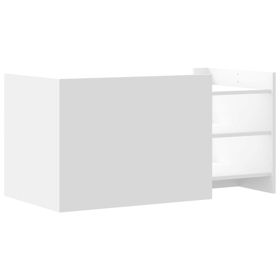 Salontafel 100x50x50 cm bewerkt hout wit