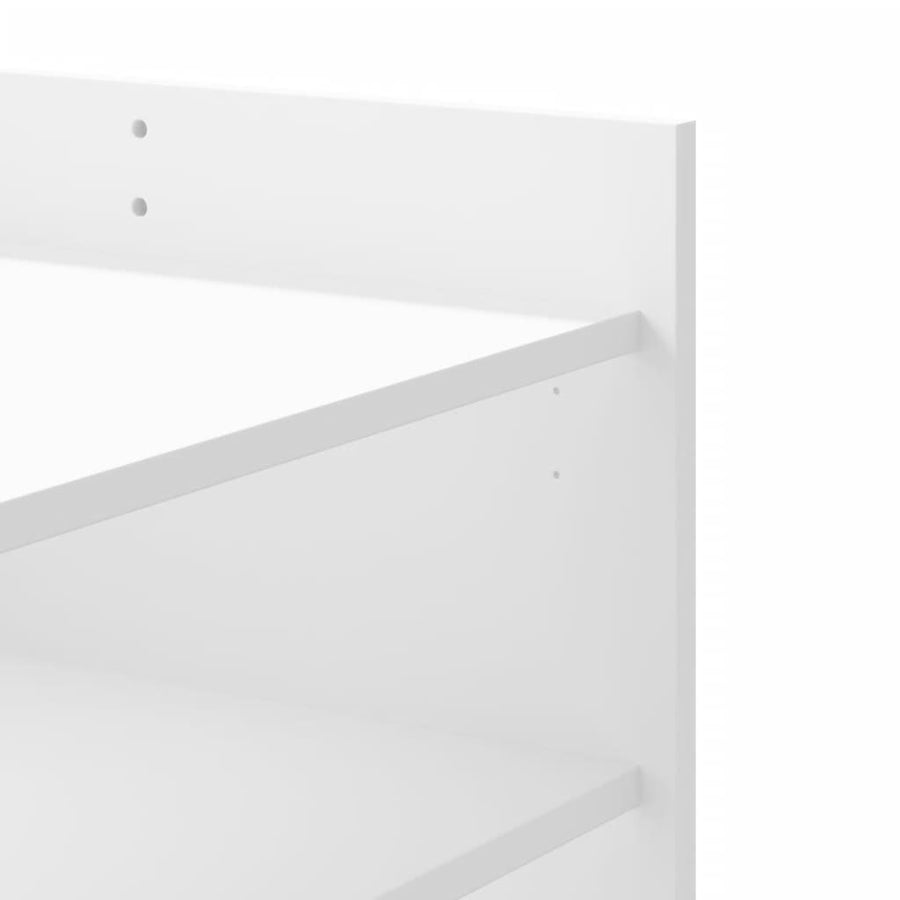 Salontafel 100x50x50 cm bewerkt hout wit
