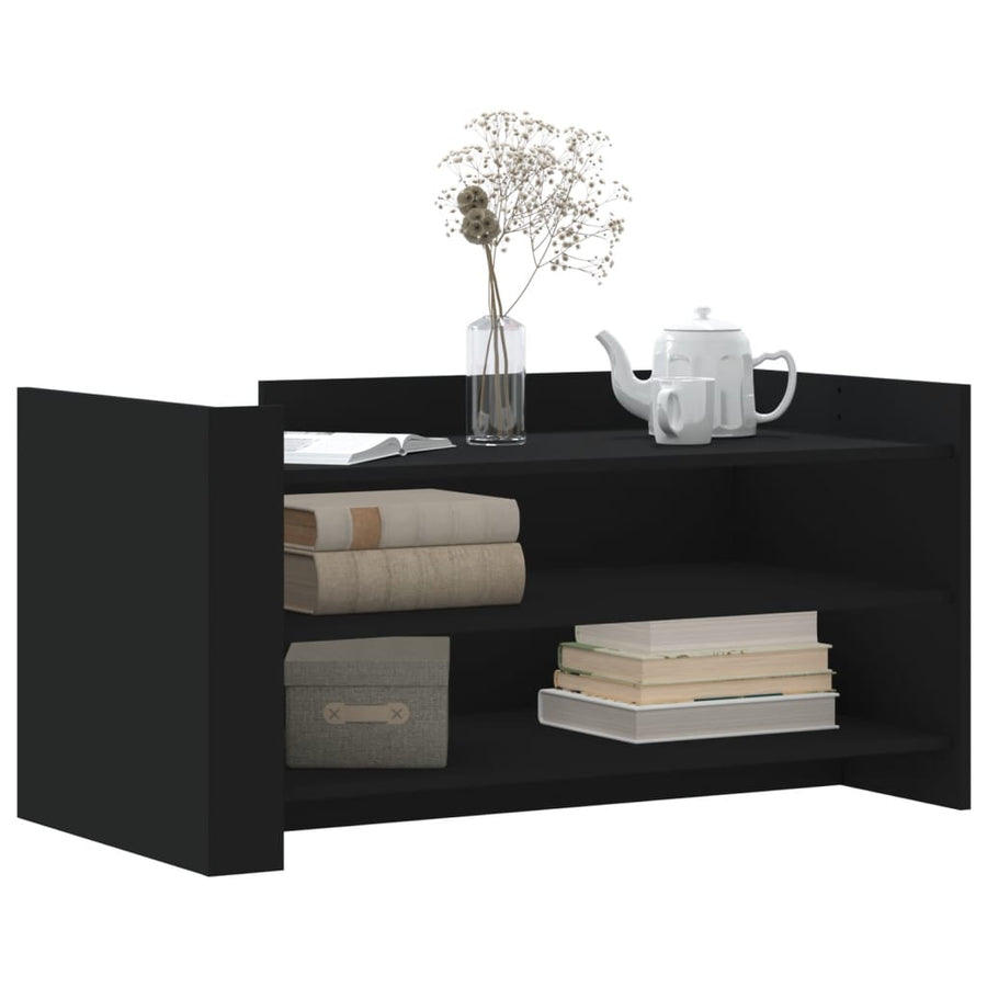 Salontafel 100x50x50 cm bewerkt hout zwart