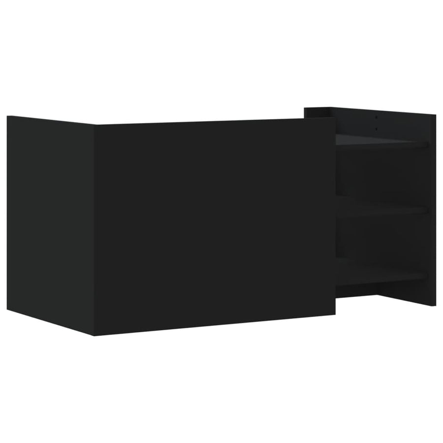 Salontafel 100x50x50 cm bewerkt hout zwart