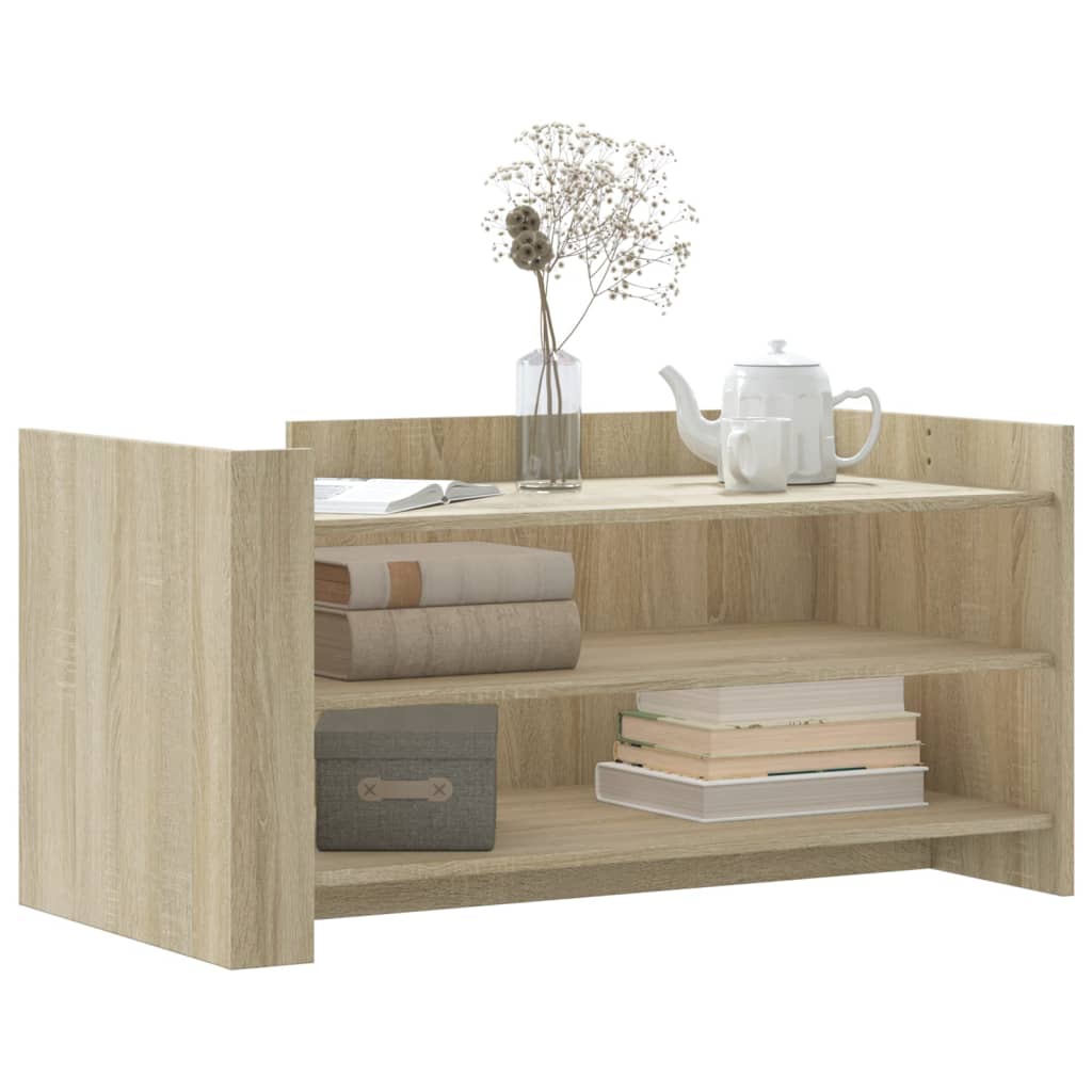 Salontafel 100x50x50 cm bewerkt hout sonoma eikenkleurig