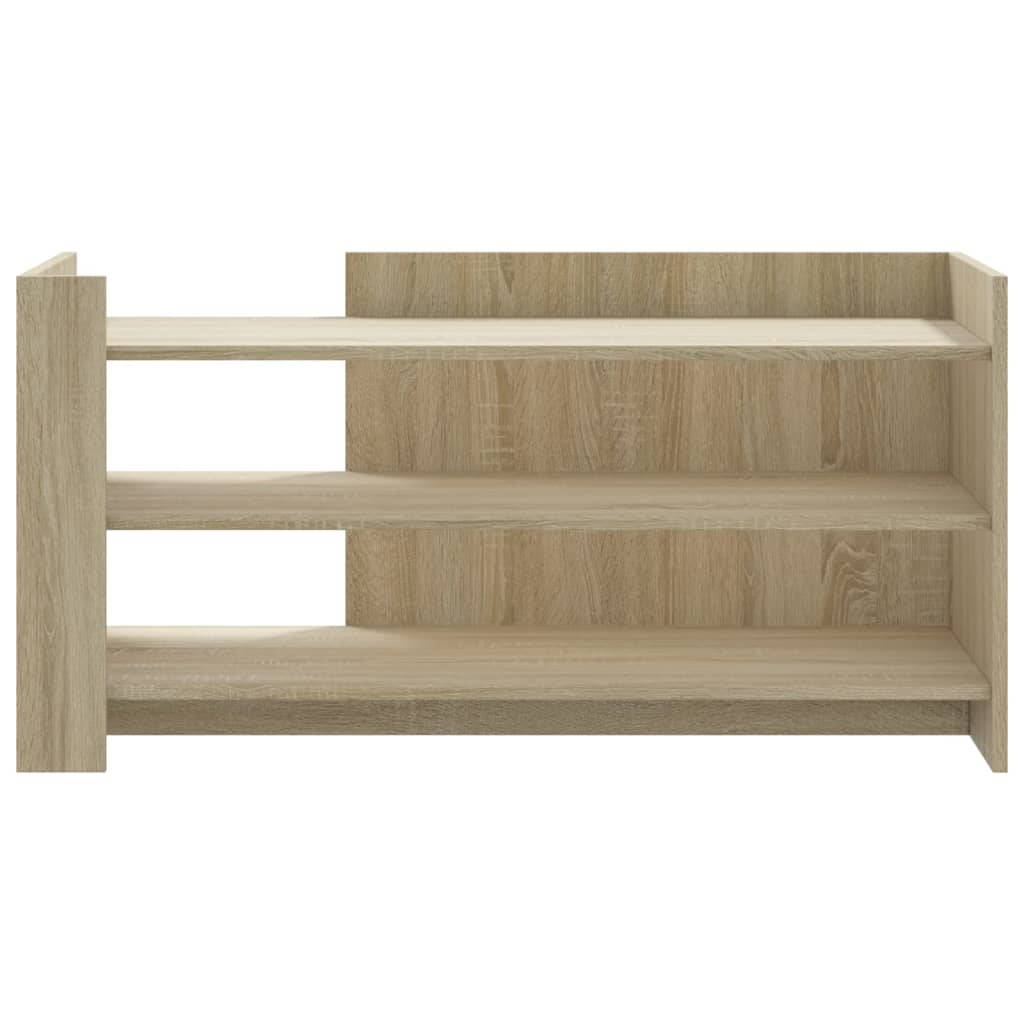 Salontafel 100x50x50 cm bewerkt hout sonoma eikenkleurig