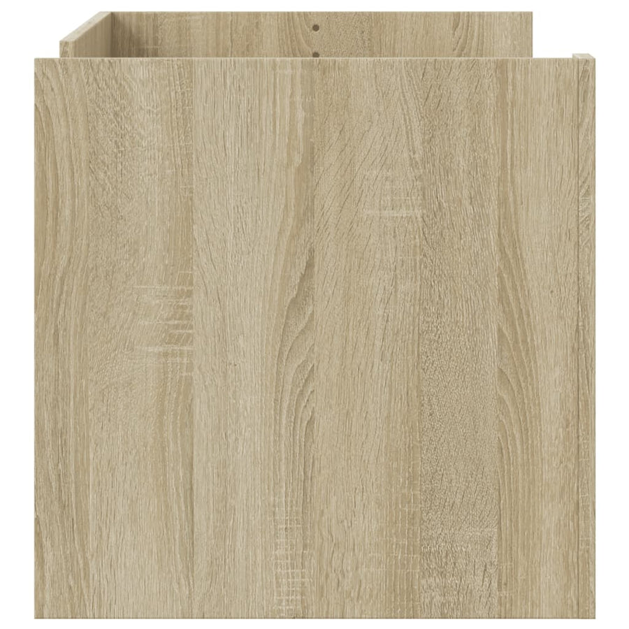 Salontafel 100x50x50 cm bewerkt hout sonoma eikenkleurig
