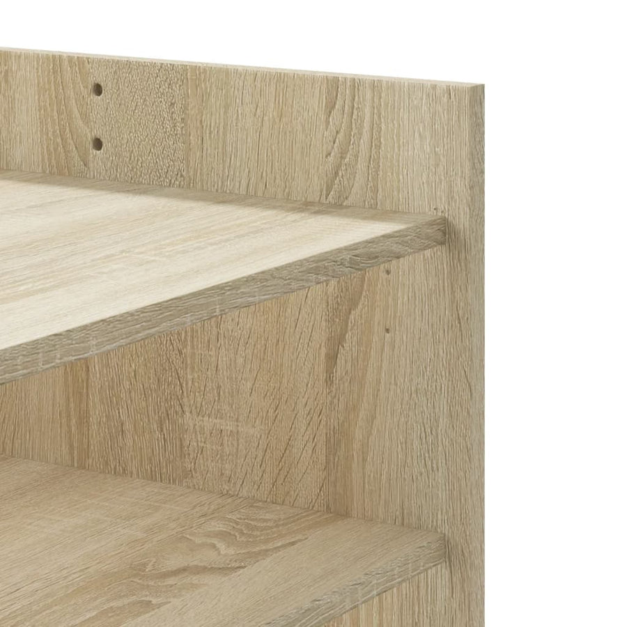 Salontafel 100x50x50 cm bewerkt hout sonoma eikenkleurig