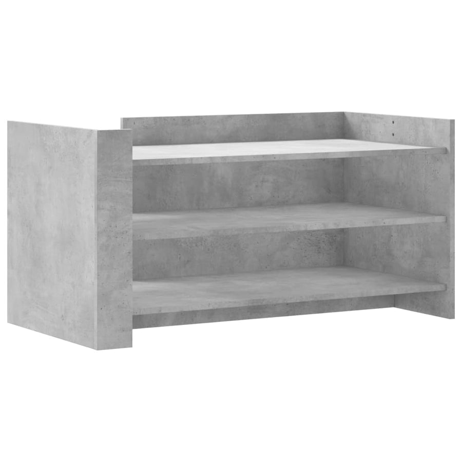Salontafel 100x50x50 cm bewerkt hout betongrijs