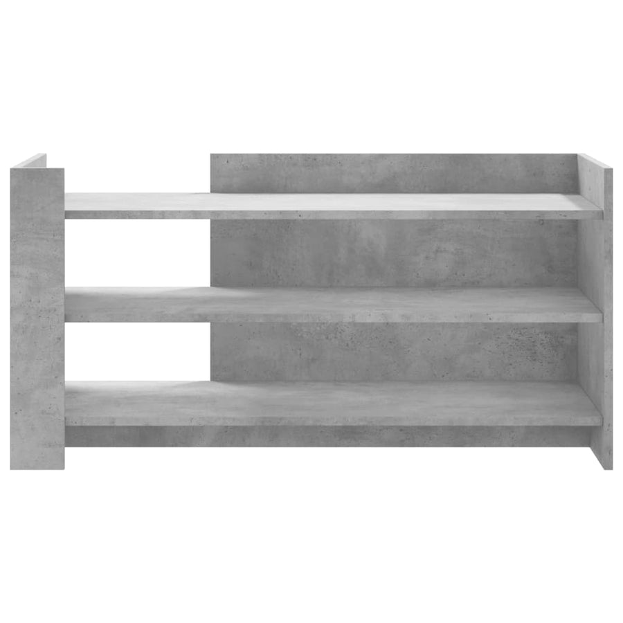 Salontafel 100x50x50 cm bewerkt hout betongrijs