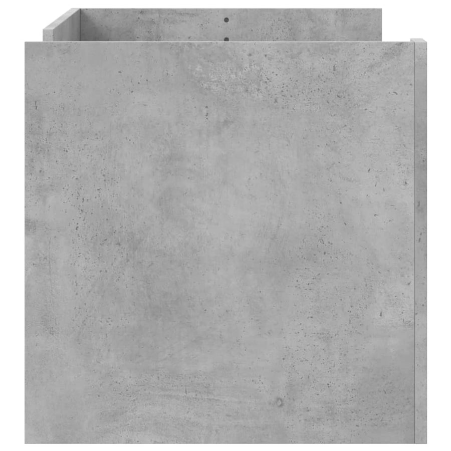 Salontafel 100x50x50 cm bewerkt hout betongrijs