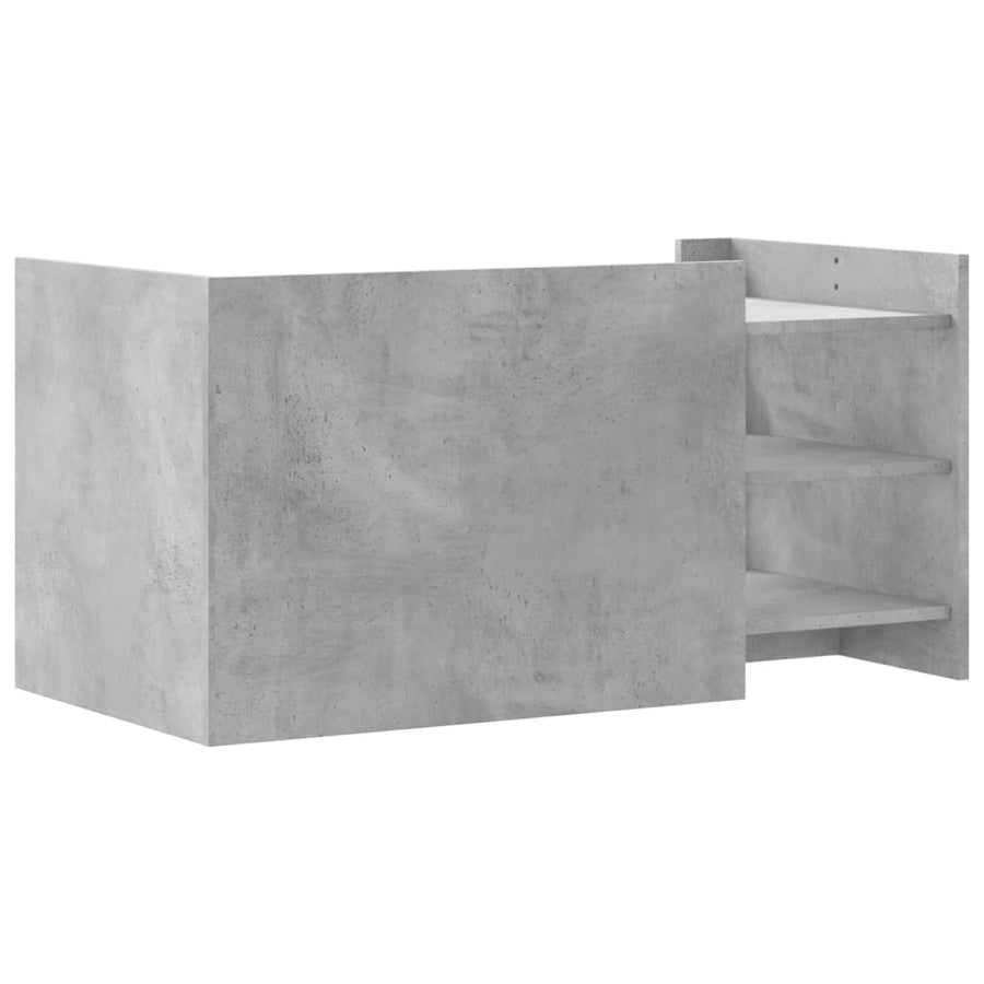 Salontafel 100x50x50 cm bewerkt hout betongrijs