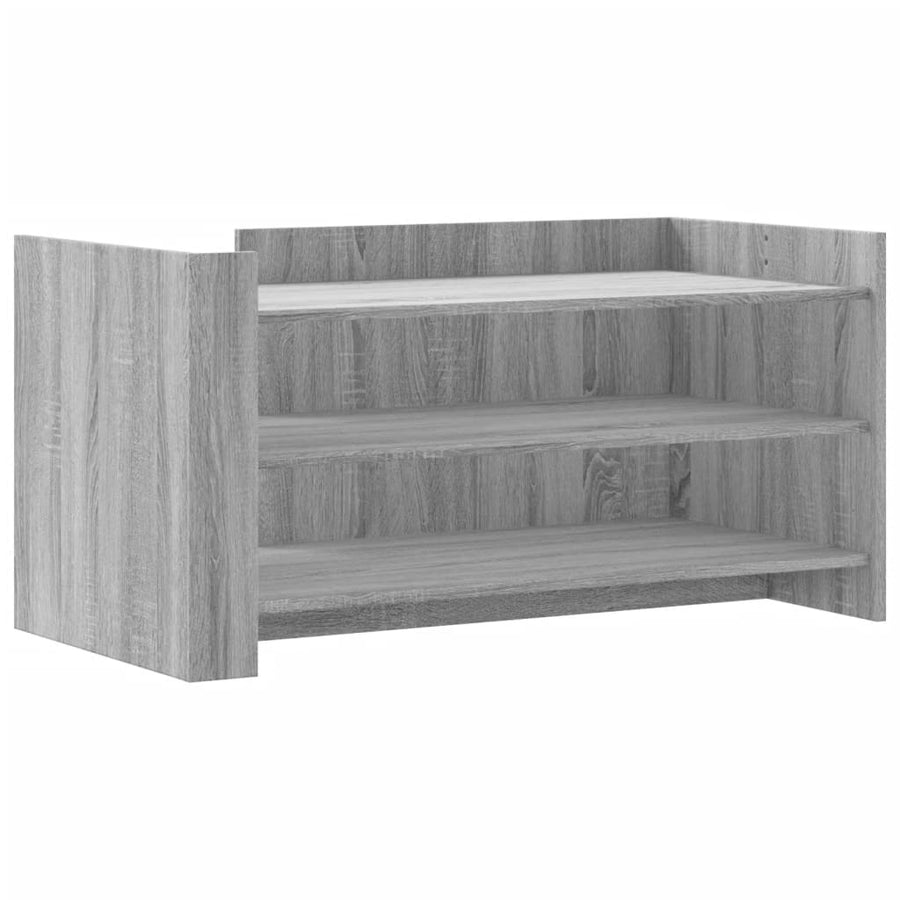 Salontafel 100x50x50 cm bewerkt hout grijs sonoma eikenkleur