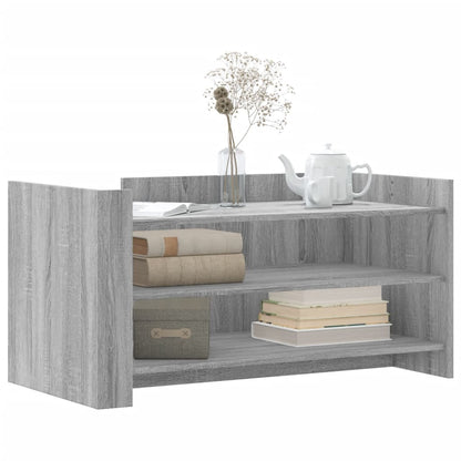 Salontafel 100x50x50 cm bewerkt hout grijs sonoma eikenkleur