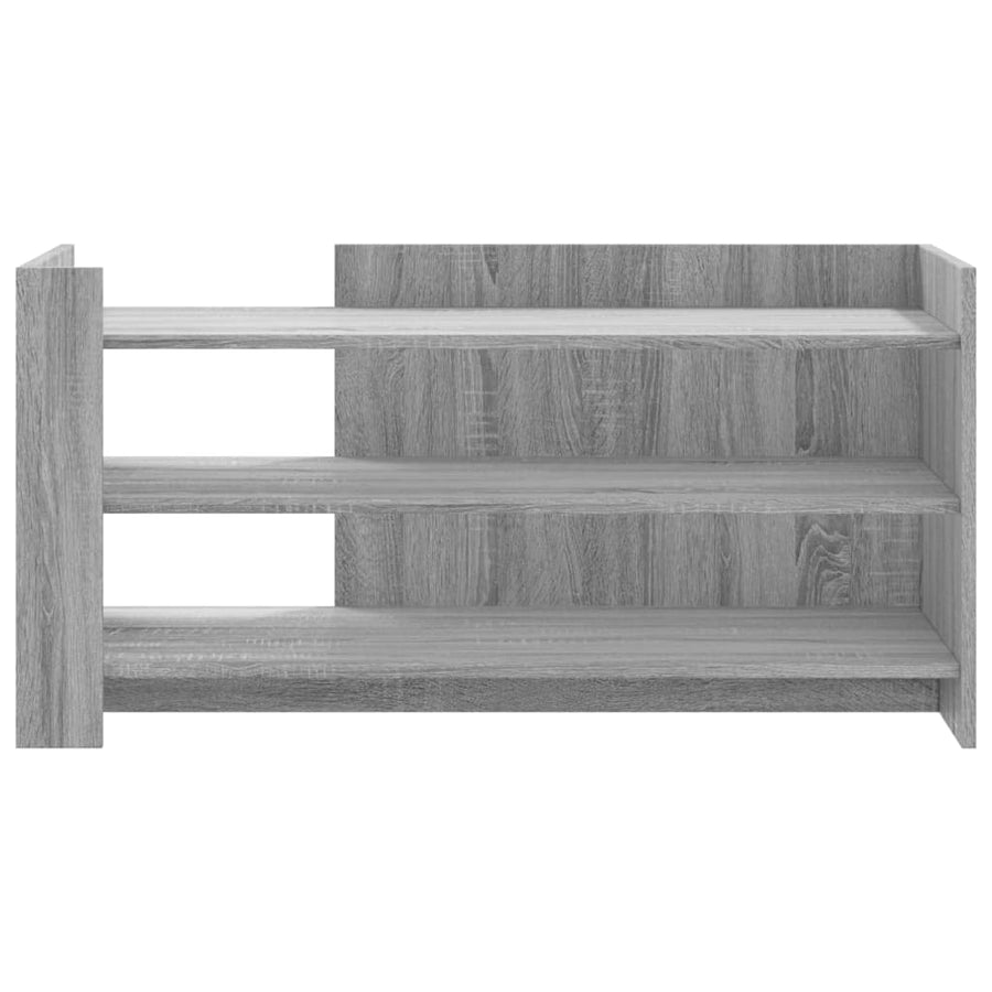 Salontafel 100x50x50 cm bewerkt hout grijs sonoma eikenkleur