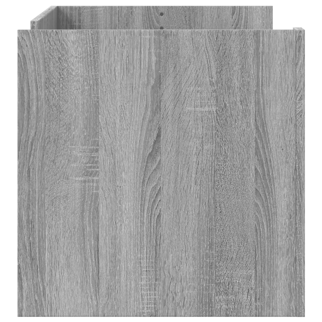 Salontafel 100x50x50 cm bewerkt hout grijs sonoma eikenkleur