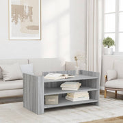 Salontafel 100x50x50 cm bewerkt hout grijs
