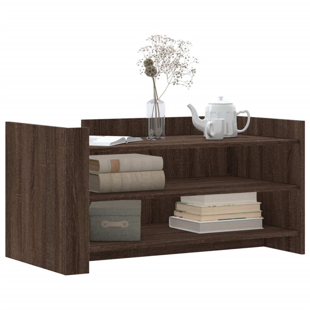 Salontafel 100x50x50 cm bewerkt hout bruin eikenkleurig