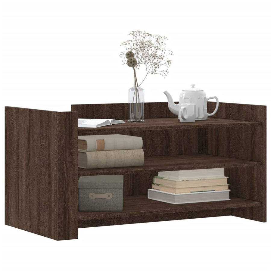 Salontafel 100x50x50 cm bewerkt hout bruin eikenkleurig