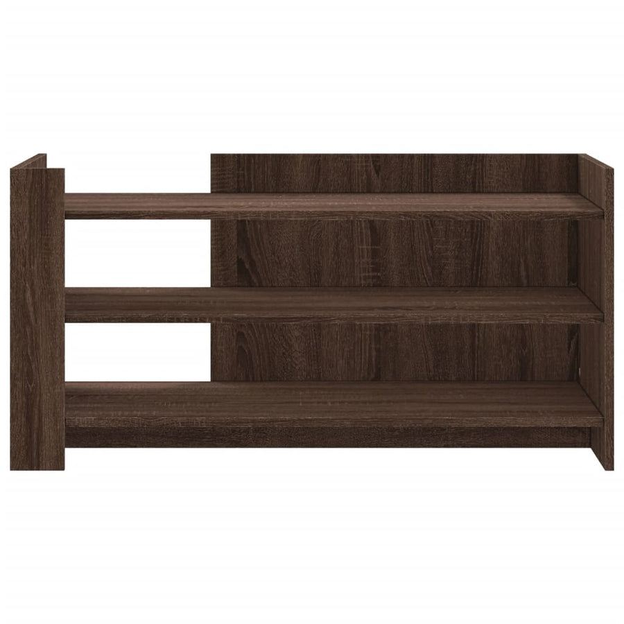 Salontafel 100x50x50 cm bewerkt hout bruin eikenkleurig