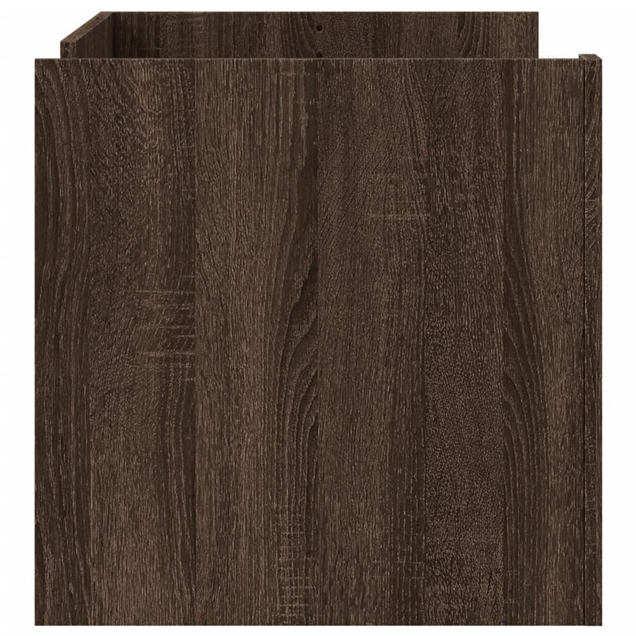 Salontafel 100x50x50 cm bewerkt hout bruin eikenkleurig