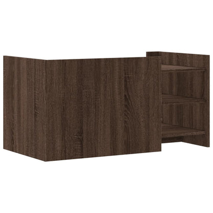 Salontafel 100x50x50 cm bewerkt hout bruin eikenkleurig