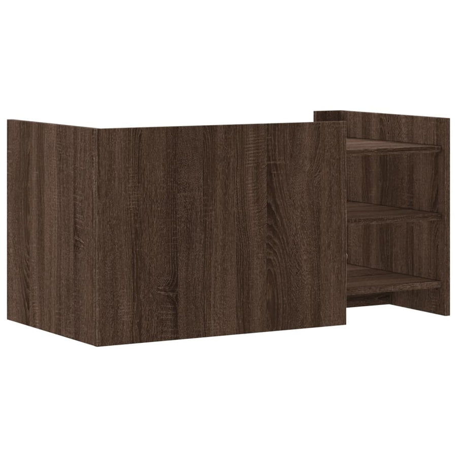 Salontafel 100x50x50 cm bewerkt hout bruin eikenkleurig