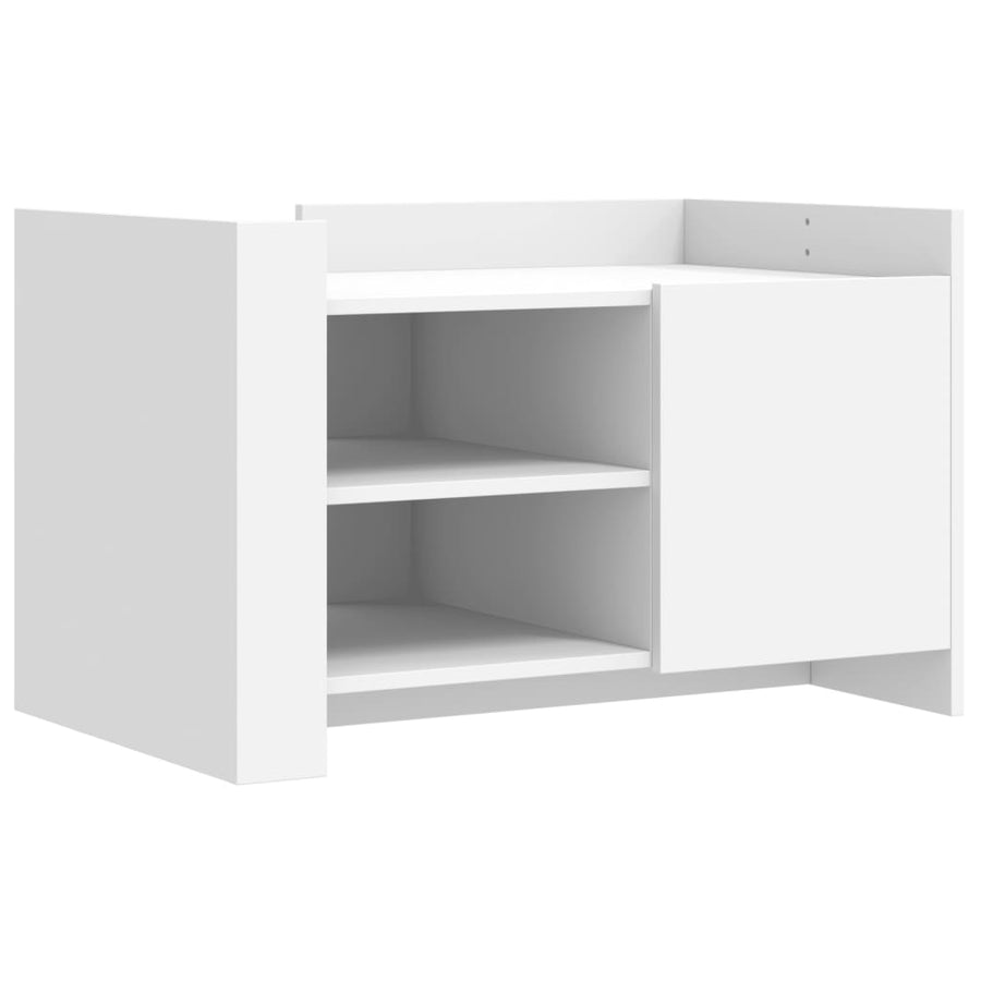 Salontafel 80x50x50 cm bewerkt hout wit