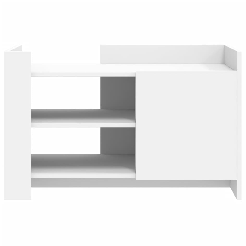 Salontafel 80x50x50 cm bewerkt hout wit