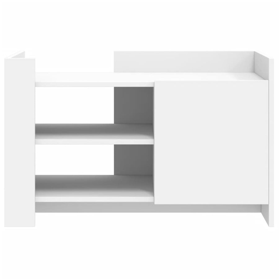 Salontafel 80x50x50 cm bewerkt hout wit