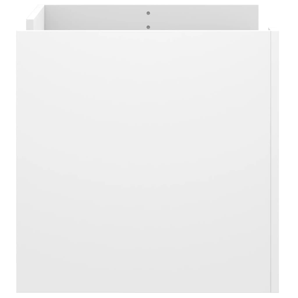 Salontafel 80x50x50 cm bewerkt hout wit