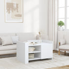 Coffee table 80x50x50 cm treated wood white