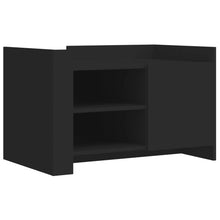 Salontafel 80x50x50 cm bewerkt hout zwart