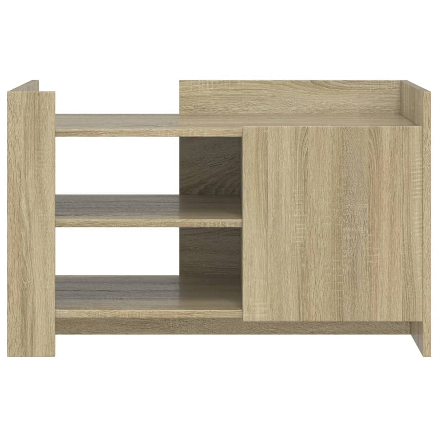 Salontafel 80x50x50 cm bewerkt hout sonoma eikenkleurig