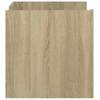 Salontafel 80x50x50 cm bewerkt hout sonoma eikenkleurig