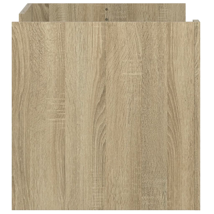 Salontafel 80x50x50 cm bewerkt hout sonoma eikenkleurig
