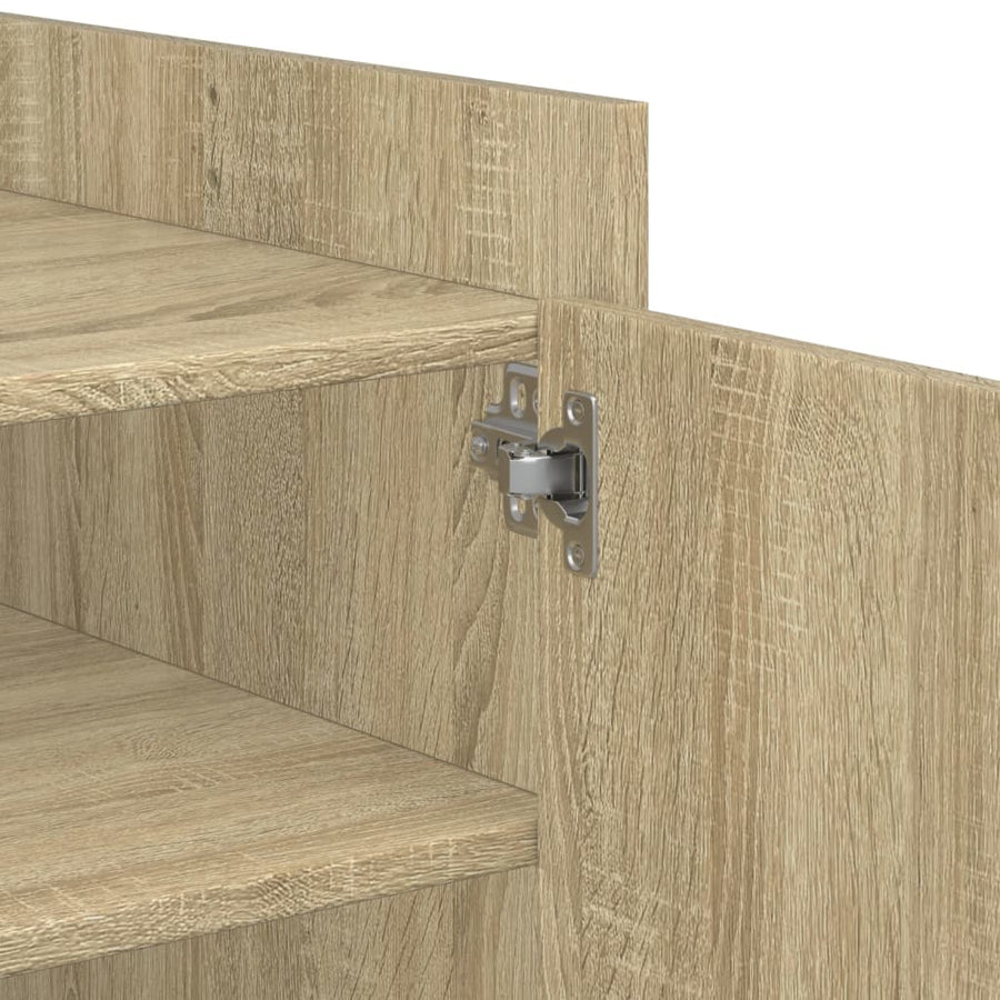 Salontafel 80x50x50 cm bewerkt hout sonoma eikenkleurig