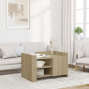 Salontafel 80x50x50 cm bewerkt hout sonoma eiken