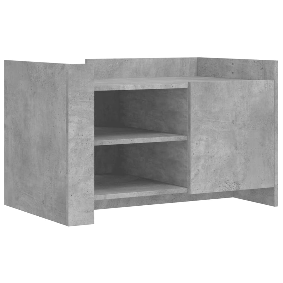 Salontafel 80x50x50 cm bewerkt hout betongrijs