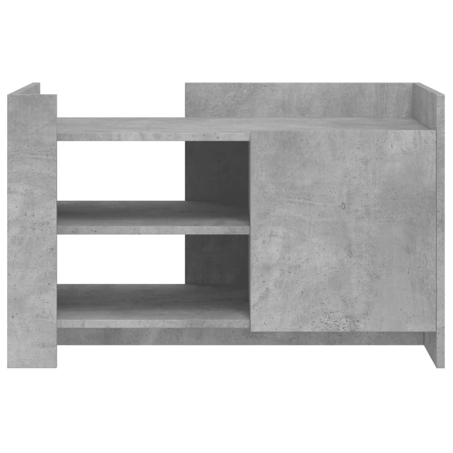 Salontafel 80x50x50 cm bewerkt hout betongrijs