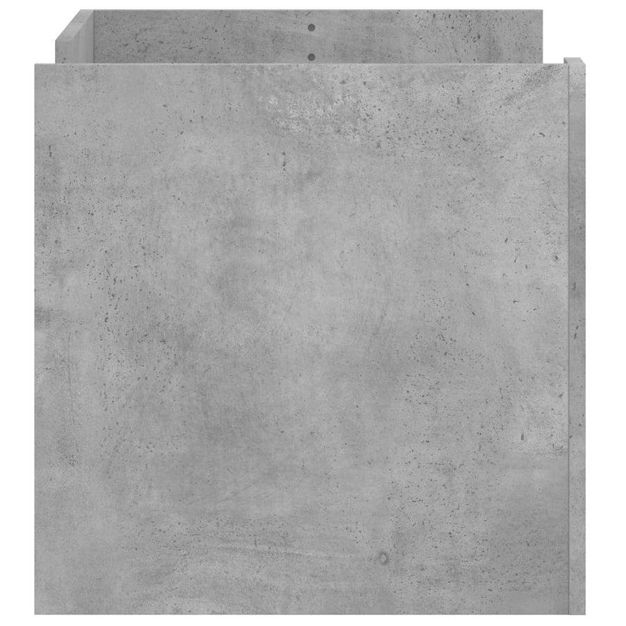 Salontafel 80x50x50 cm bewerkt hout betongrijs