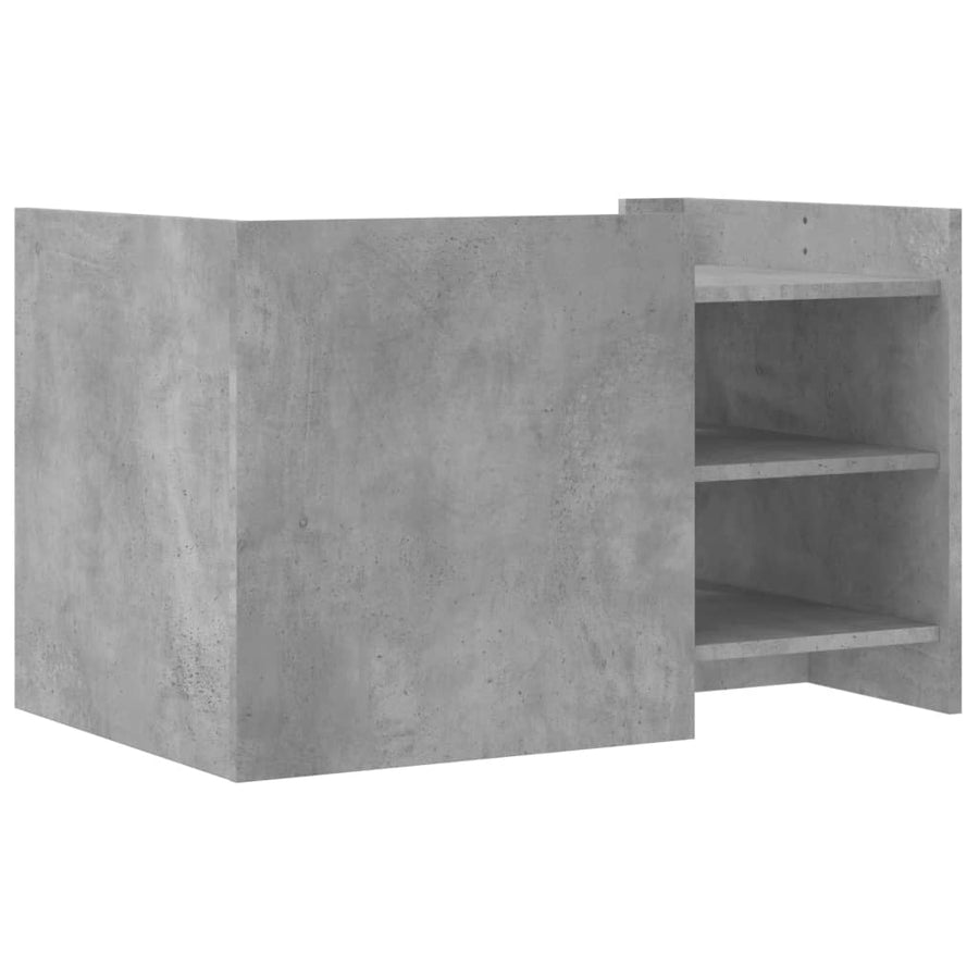 Salontafel 80x50x50 cm bewerkt hout betongrijs