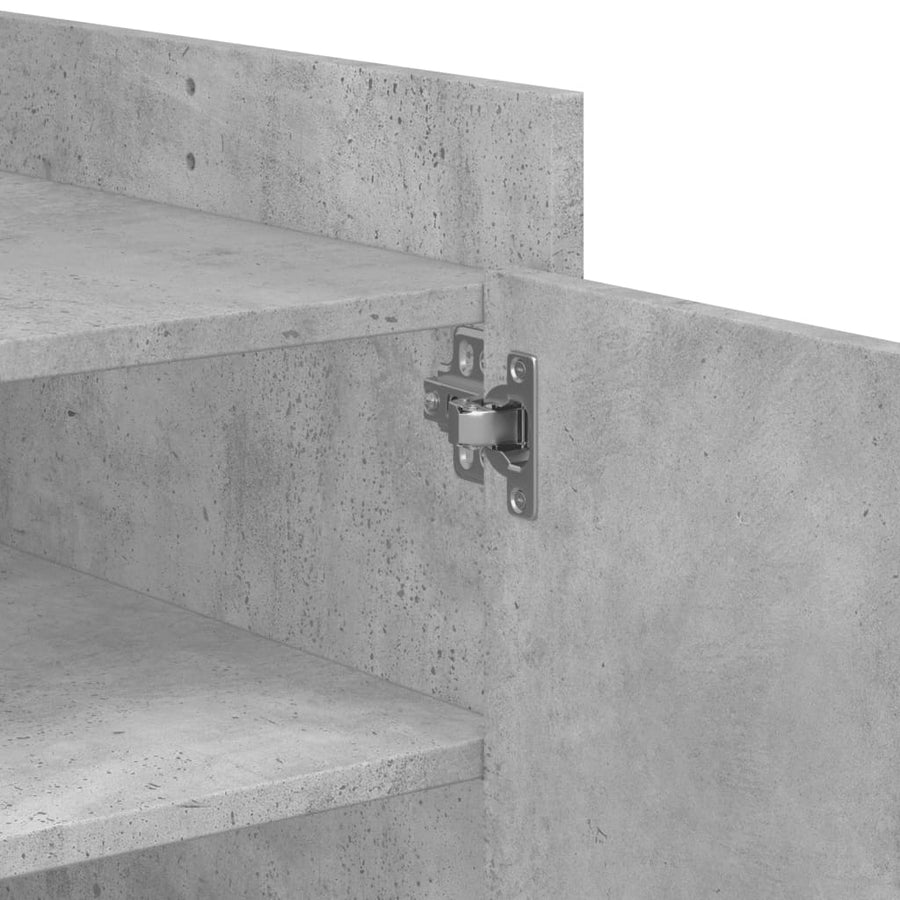 Salontafel 80x50x50 cm bewerkt hout betongrijs