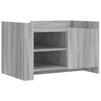 Salontafel 80x50x50 cm bewerkt hout grijs sonoma eikenkleur