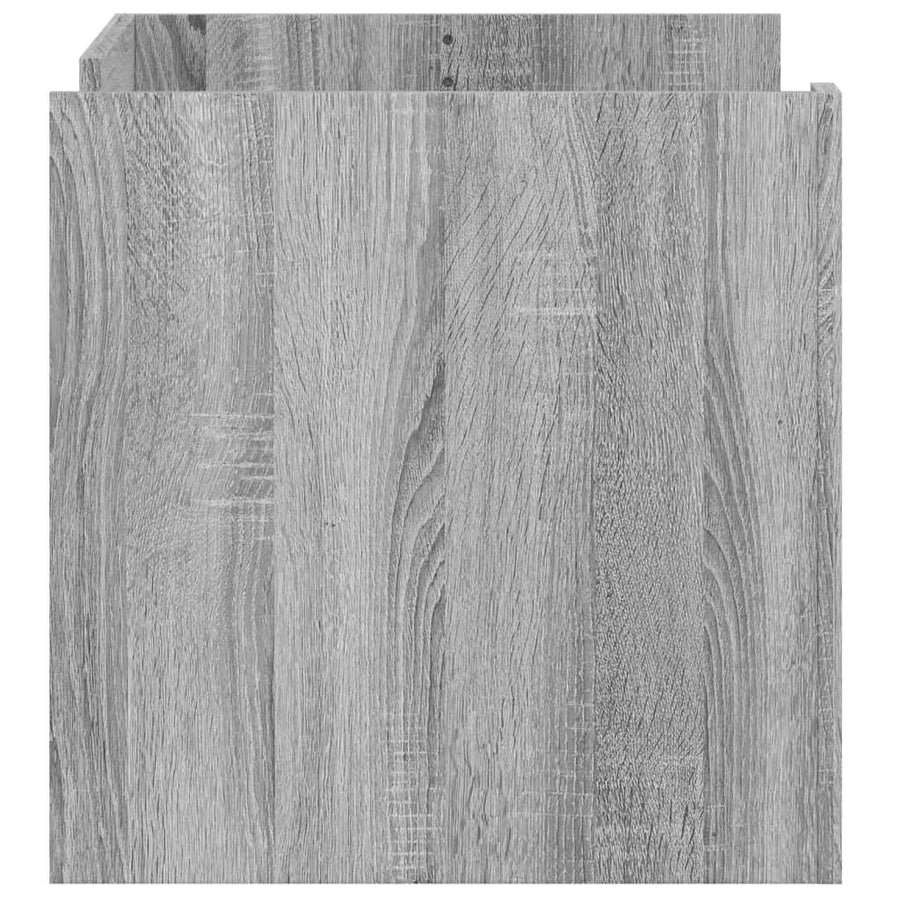 Salontafel 80x50x50 cm bewerkt hout grijs sonoma eikenkleur