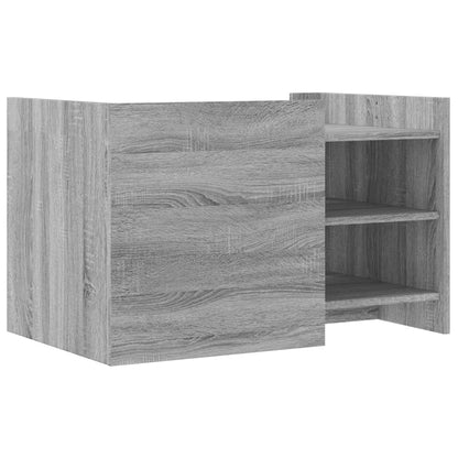 Salontafel 80x50x50 cm bewerkt hout grijs sonoma eikenkleur