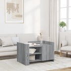 Salontafel 80x50x50 cm grijs sonoma eiken
