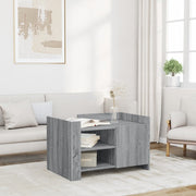 Salontafel 80x50x50 cm grijs sonoma eiken