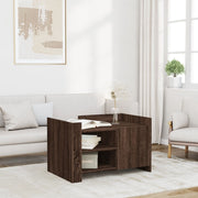 Salontafel 80x50x50 cm bewerkt hout bruin