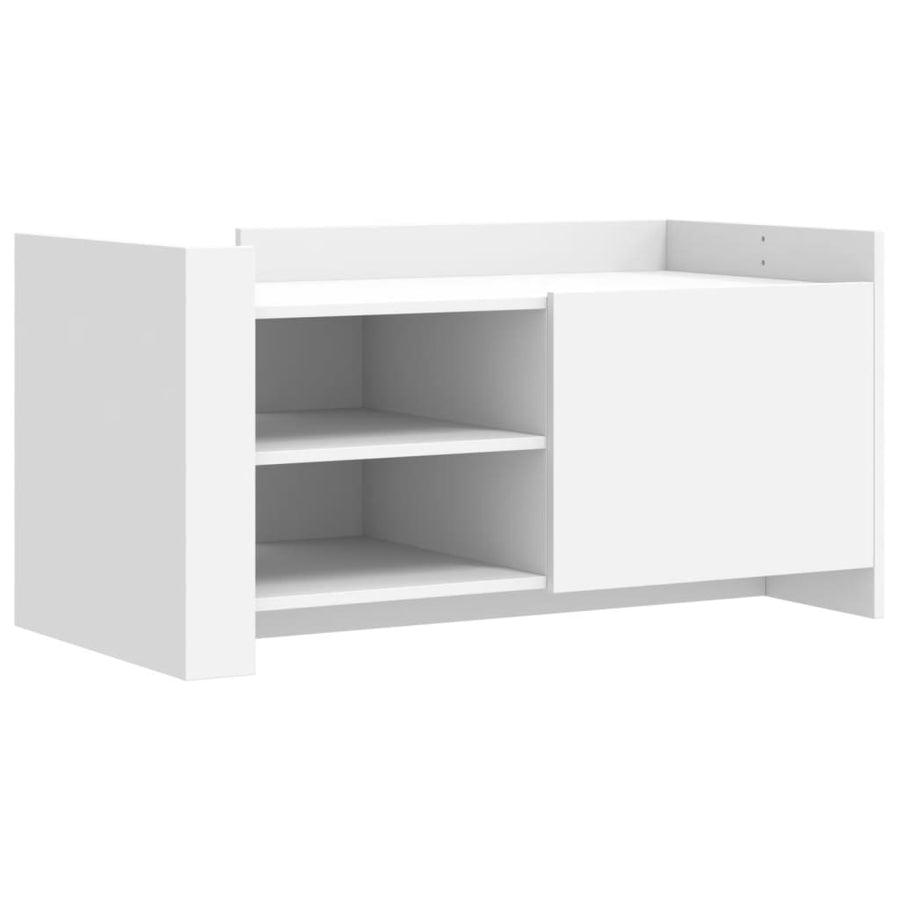 Salontafel 100x50x50 cm bewerkt hout wit
