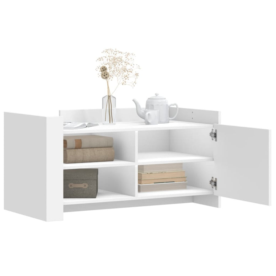 Salontafel 100x50x50 cm bewerkt hout wit