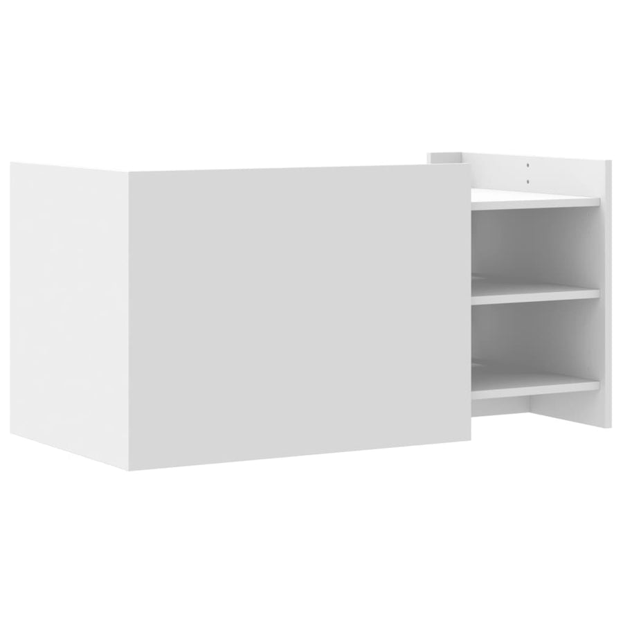 Salontafel 100x50x50 cm bewerkt hout wit