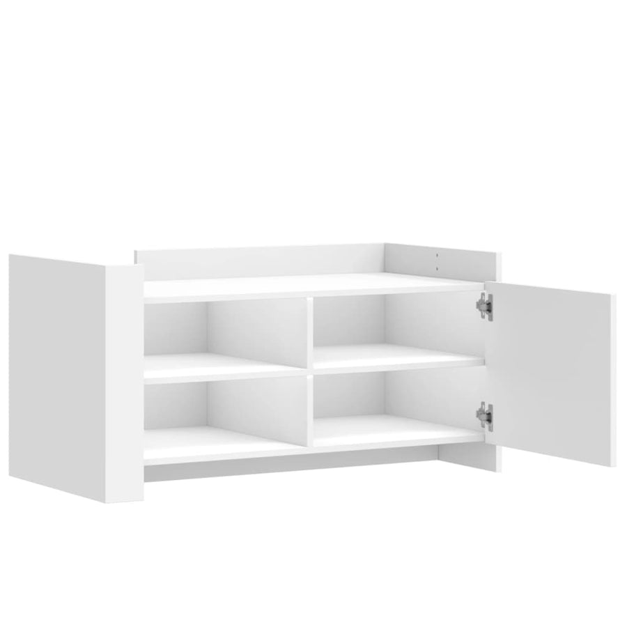 Salontafel 100x50x50 cm bewerkt hout wit