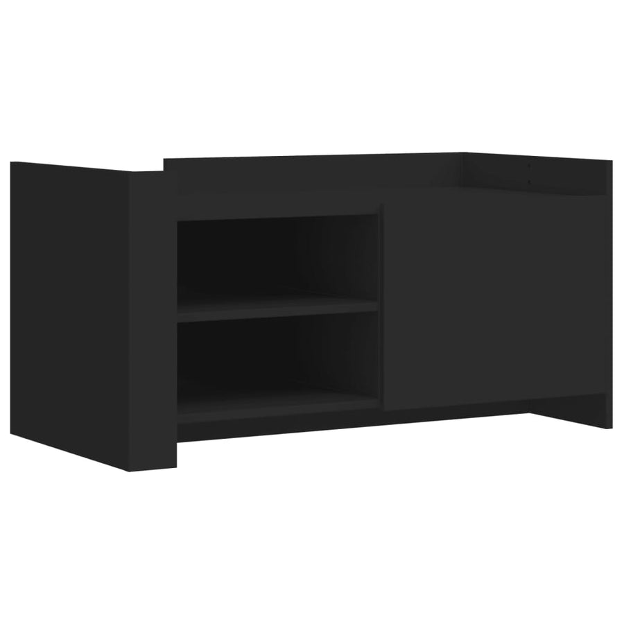 Salontafel 100x50x50 cm bewerkt hout zwart